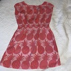 GAP girl's dress Pink /  Red  Pineapple Pattern Size Small — photo 2