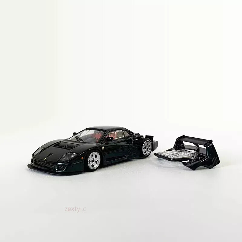 Stance Hunters 1/64 フェラーリ F40 LM 黒色 Stance Hunters 1:64 Ferrari F40 LM Alloy Sport Model Car