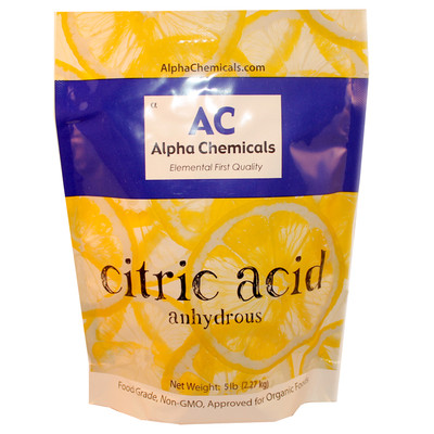 5 Pounds - Non-GMO Project Verified Citric Acid - Organic - 100% Pure