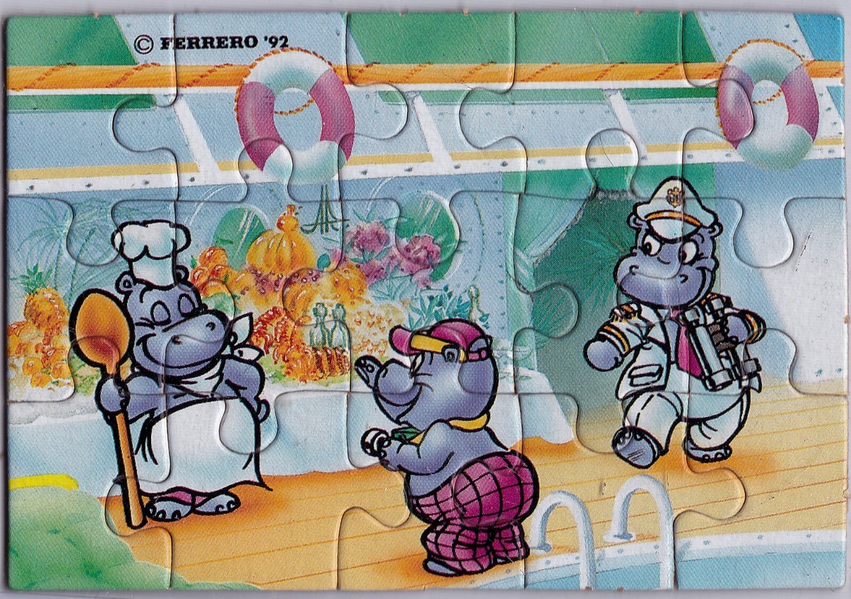 KINDER SURPRISE Happy Hippo Dream Ship 2D Puzzle 1992 , choose | eBay