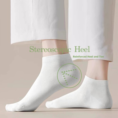 6-12 Paar niedrig geschnittene unsichtbare Freizeitsocken aus Baumwolle für Herren Damen Größe 9-11 10-13 - Bild 12 von 15