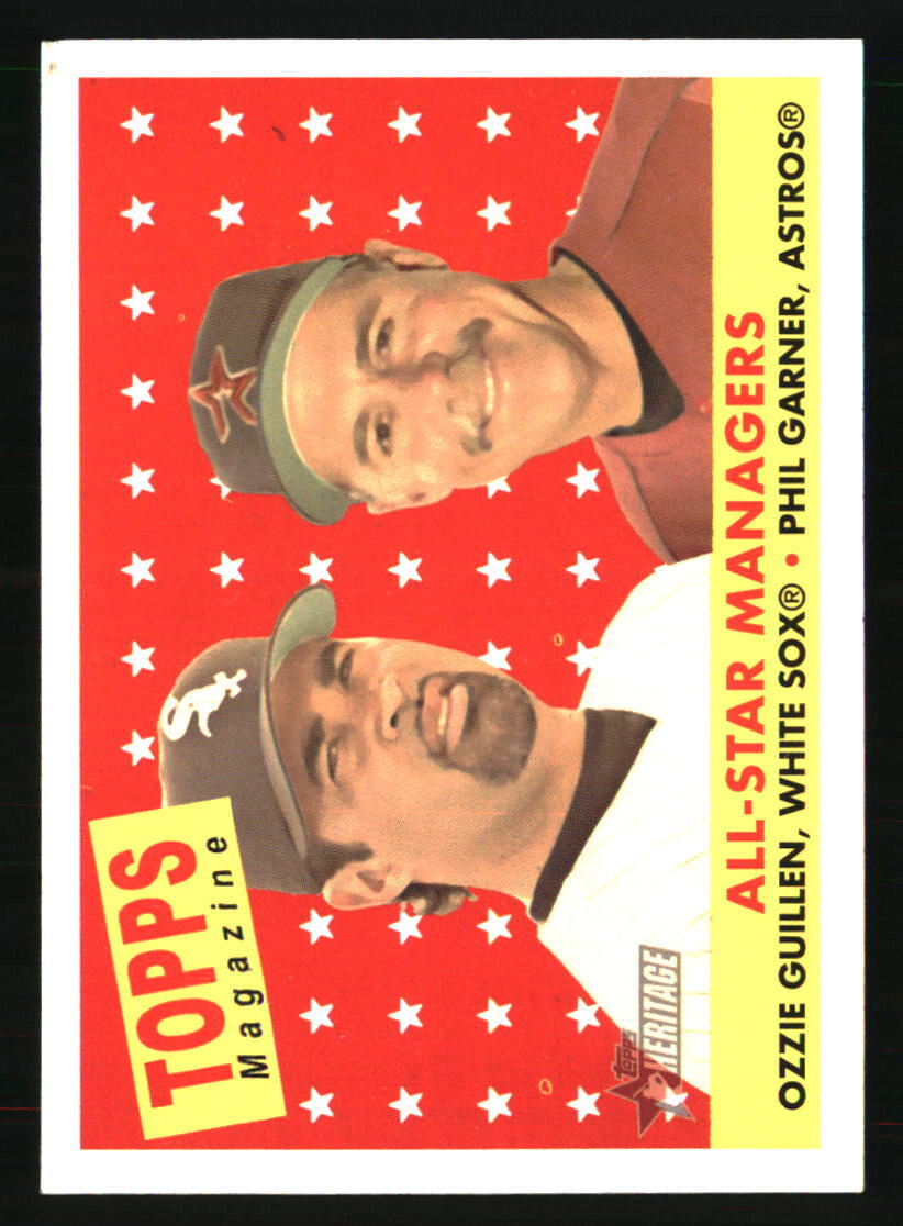 2007 Topps Heritage #475 Managers Ozzie Guillen Phil Garner Baseball Card