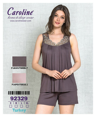 Damen Schlafanzug, Nachthemd, Kimono Caroline Home & Sleep Wear (92329)