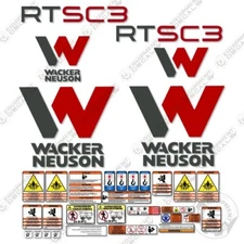 Fits Wacker Neuson RTSC3 Decal Kit Roller (2020+) 7 YEAR OUTDOOR 3M VINYL!