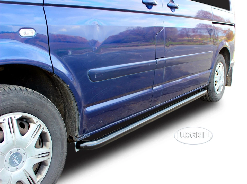 Tubes Marche-Pieds Latéraux Marche Pieds Pour VW Transporter T5 2003-2015 SWB - Photo 4/4