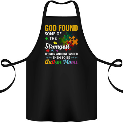 Religiöse Autismus Mama Autistische Mutter Gott ASD Baumwolle Schürze 100% Bio