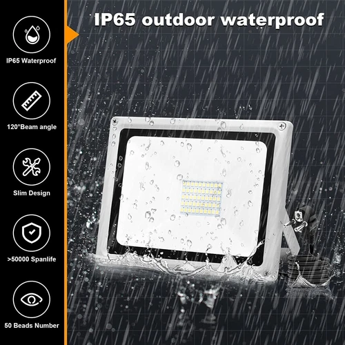 LED Fluter Stecker Außen Strahler Arbeitsleuchte Baustrahler Scheinwerfer Garten - Bild 23 von 251