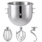 20 Qt Mixer Accessories Hobart A200 Mixing Bowl Wire Whip Dough Hook Flat Beater