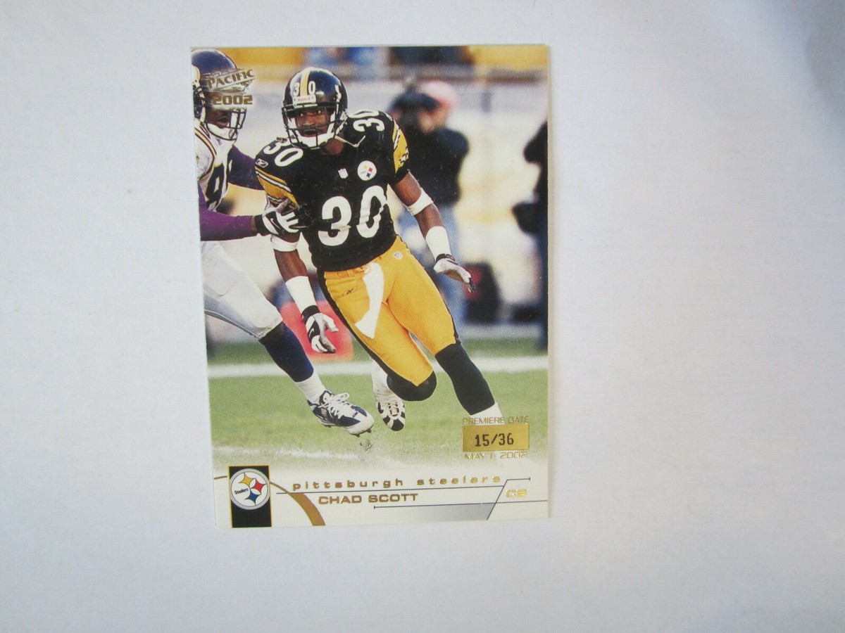 2002 Pacific Premier Date # 347 Chad Scott Card (B64 Pittsburgh