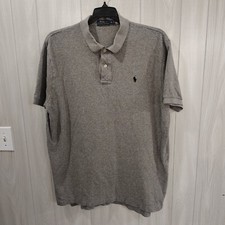 Polo Ralph Lauren Men's Polo Shirt Gray Size XL Preppy Casual Golf Outdoor