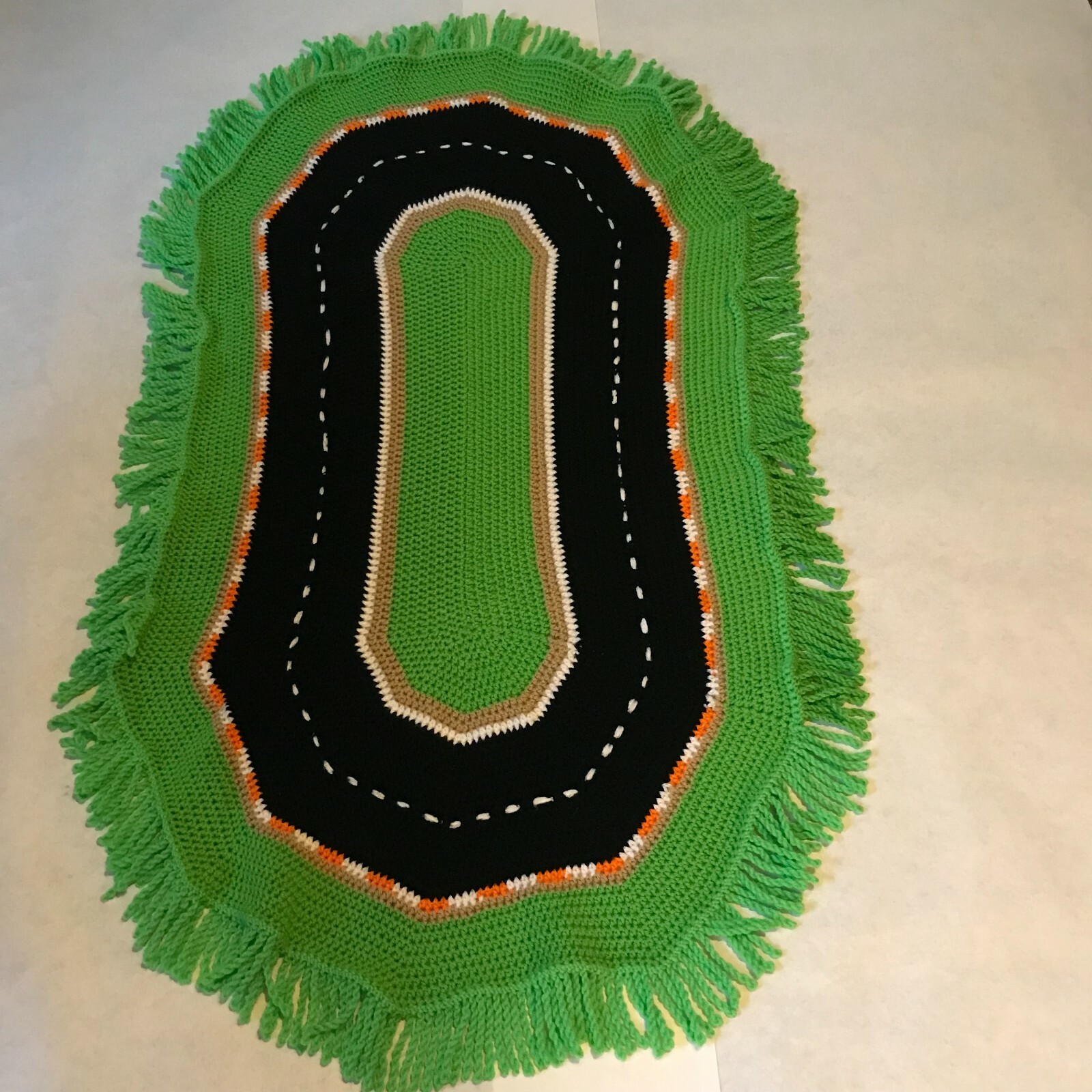 Racetrack Rug for Matchbox Cars Hand Crocheted eBay
