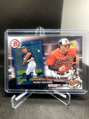 2017 Topps Bowman Then and Now Bowman -4 Manny Machado San Diego Padres
