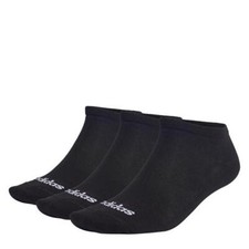 Image of ADIDAS 3 PAIR PACK NO SHOW TRAINER LINER SOCKS ANKLE SOCKS SIZES 2 - 17 UK