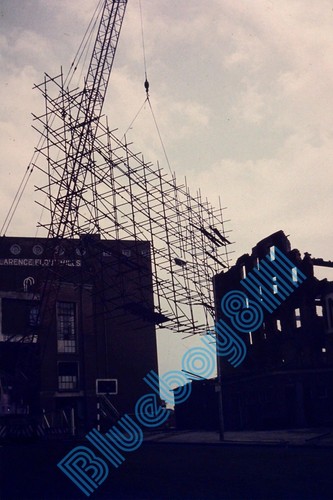 Hull Clarence flour Mills Demolition in The 1970's Original 35mm slide p3