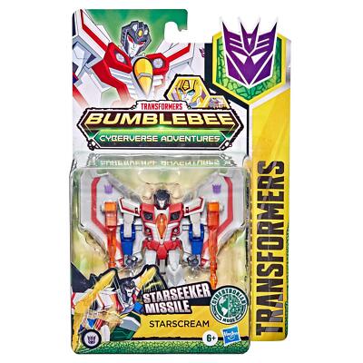 Transformers Bumblebee Cyberverse Adventures – Action Figure Deluxe Starscream 12,5 Cm, Si Trasforma In Jet