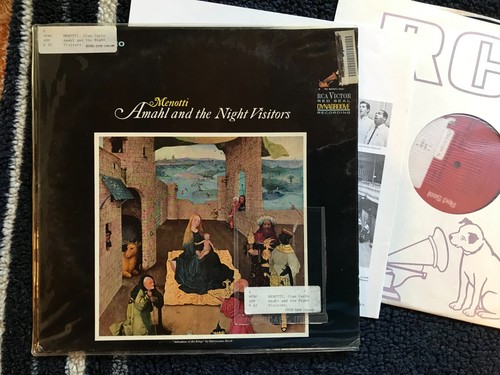 MENOTTI 1964 AMAHL & THE NIGHT VISITORS RCA LSC-2762 xmas opera childrens lp! - Picture 3 of 5