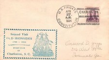 1934 2nd Visit Old Ironsides, Charleston, SC - US Frigate Contitution - F26497