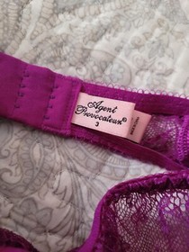 Agent Provocateur Knickers Love Orchid Suspender Garter Belt Size 3 NEW