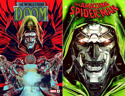 ONE WORLD UNDER DOOM #1 & ASM #61 EXCLUSIVE JOHN GIANG - 2-PACK - IN HAND