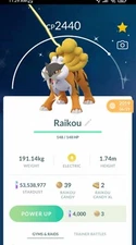 Pokemon Shiny Raikou - TRADE 1 mill Dust (Unregistered)- Read Description