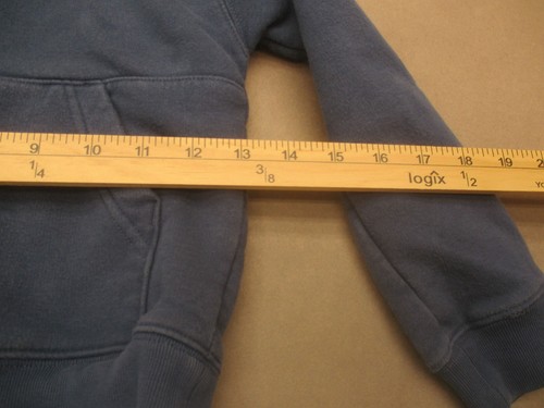 Carhartt Size 4T Kids Unisex Blue 1/2 Zip Pocket Fleece Lined Outdoor Hoodie 702 - Picture 4 of 7