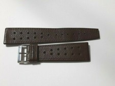 1960/70'S 22MM BROWN PERFORATED SWISS STRAP HEUER MONACO SILVESRSTONE ...  7340