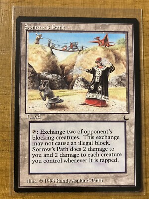 Magic The Gathering SORROW S PATH  The Dark MINT RARE 1994 Reserve List UNPLAYED