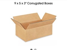 9 x 5 x 3" Corrugated Boxes Bundle of 25 pcs.