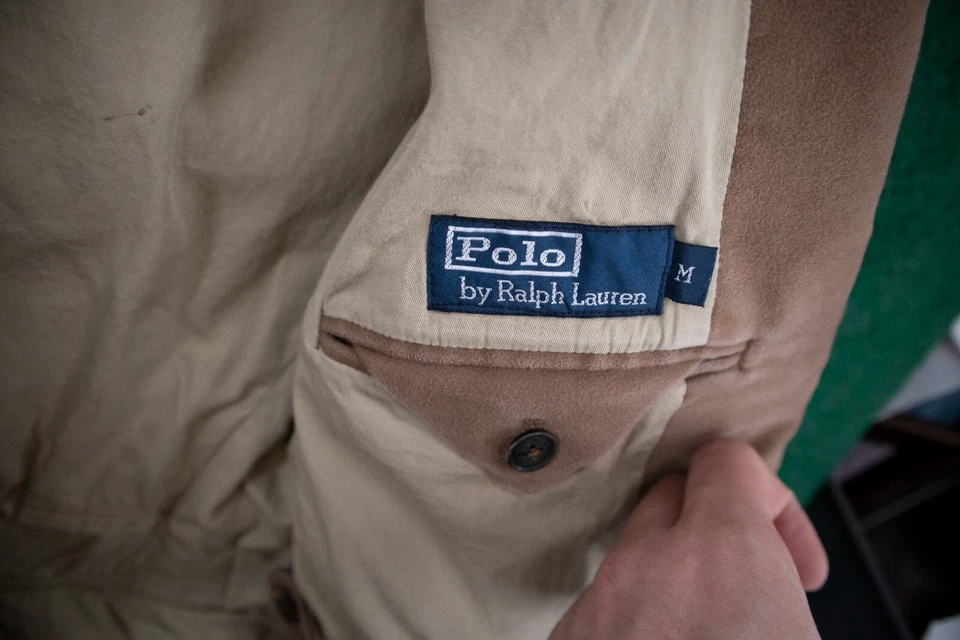 Jaqueta Polo Ralph Lauren Moleskin Norfolk Masculina Tamanho M Marrom Caça - Imagem 3 de 4