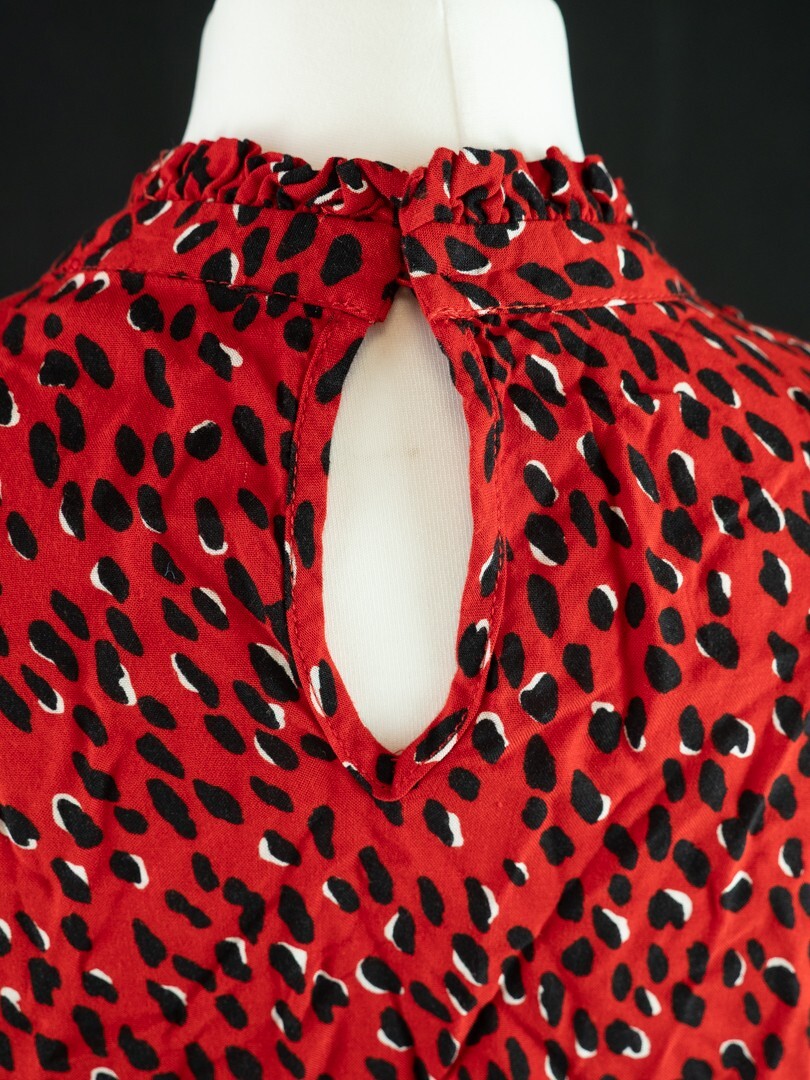 New Look Blouse Red/Black UK10 Pre-Owned image 5