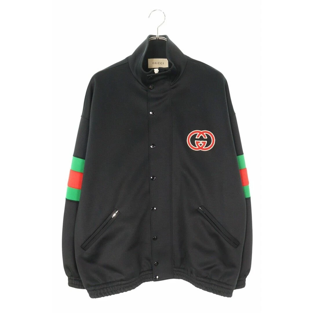 Gucci 22AW 706437 XJETG BLUSA IN NEOPRENE CHIARO A RIGHE WEB UOMO L Usato2d6d