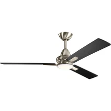 Kichler Lighting 300031BSS Kosmus Indoor Ceiling Fan Brushed Stainless Steel