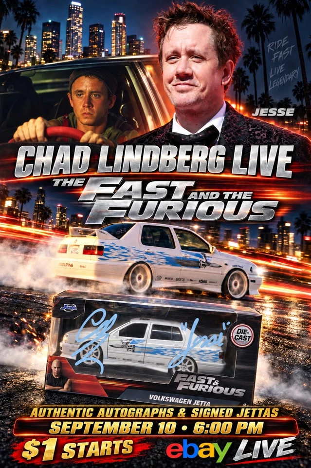 Chad Lindberg LIVE: Fast and Furious Autograph Auctions!