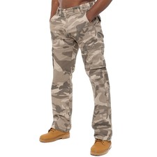 Kruze Mens Military Combat Work Trousers Camouflage Cargo Camo Army Casual Pants