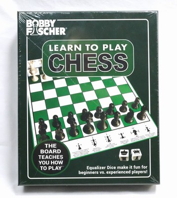 Bobby Fischer Learn to Play Chess Set Board Game Complete NEW