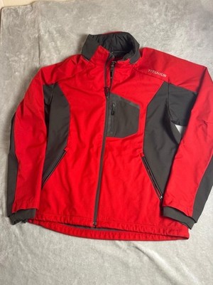 Columbia Jacket Mens Large Red Interchange Titanium Full Zip Solfshell Tech