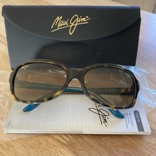 Maui Jim Mongoose Square Tortoise Sunglasses Polarized Brown Lens MJ 700-10