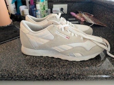 Reebok Mens Nylon Beige / White Classic Shoe 1Y3501