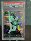 1997 Bowman's Best Previews Ken Griffey Jr #BBP2 Atomic Refractor Psa Nm-Mt 8