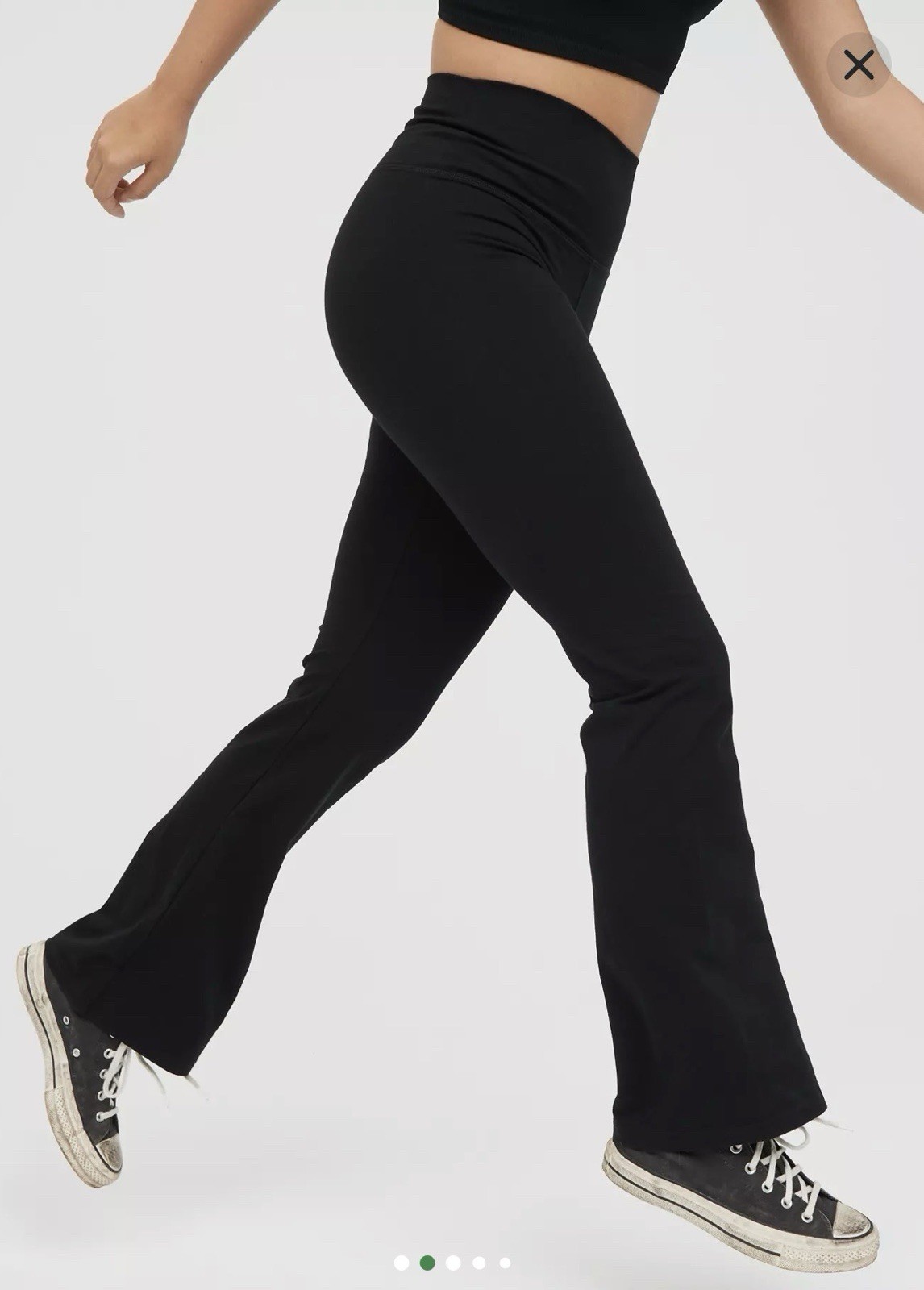 ✨ Aerie Hi Rise Flare Bootcut Leggings - Black - Medium Short - Athleisure Yoga