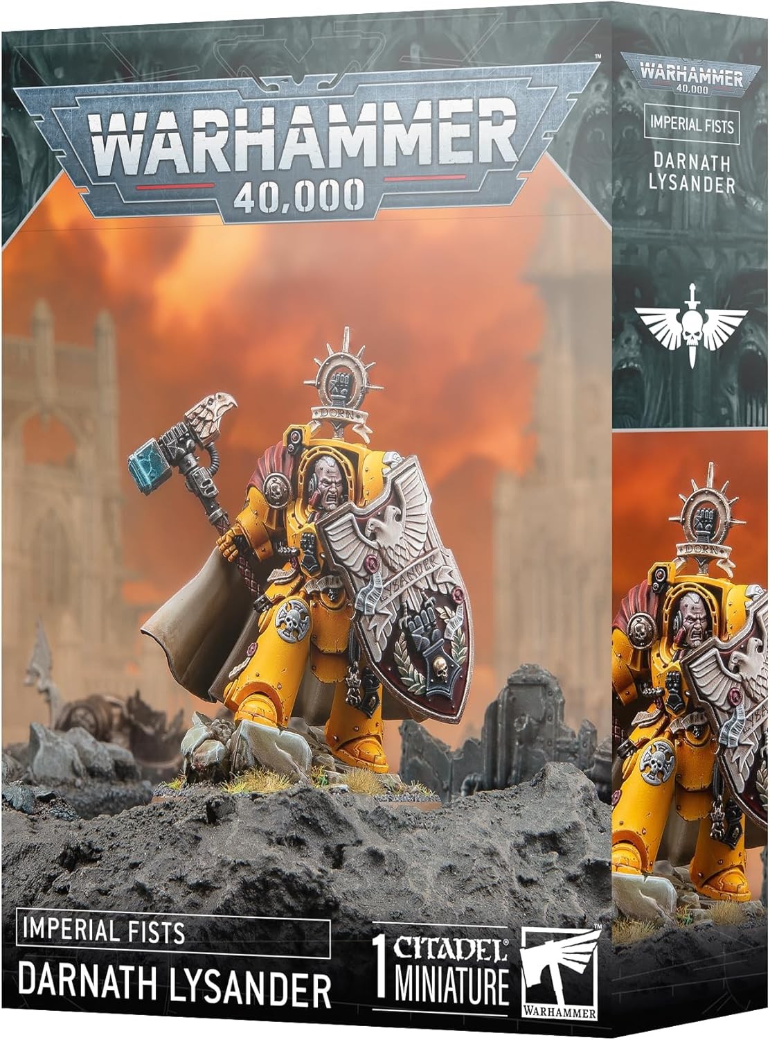 Warhammer 40K Imperial Fists Darnath Lysander Space Marine Character Miniatures