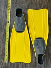 Bondine Clio Cressi-Sub Swim Fins Yellow US Kid Sz 11.5 - 13 Made Italy A01980