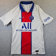 Nike PSG Paris Saint-Germain 2020/21 Away Jersey Sz S CD4188-101 White Red Blue