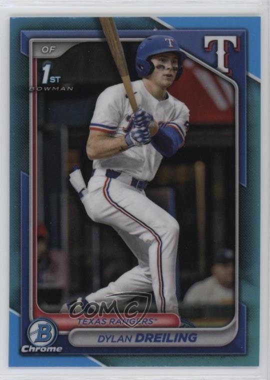 2024 Bowman Draft Chrome Sky Blue Refractor Dylan Dreiling #BDC-42 1g1q