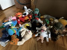 Lot of 17 Meanies Series One and Two 1998 Beanie Babies