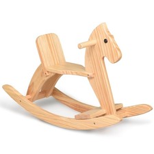 Rocking Horse Wooden Ride On Toy for Kids Classic Design Rocking Horse with P...