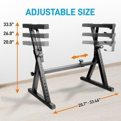Pyle Keyboardstandaard Draagbare Piano Standaard Keyboard Verstelbare Hoogte En Breedte Z Vormig Wielen Met Slot Zwart 1424658919