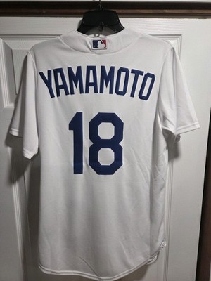 NEW Los Angeles Dodgers Yoshinobu Yamamoto #18 Nike Home Jersey