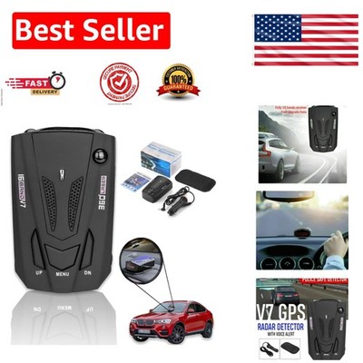 Ultimate 360° Laser Radar Detector with GPS for Enhanced Driving Awareness