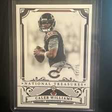 Caleb Williams Chicago Bears National Treasures 2025 /75 Color Match 
